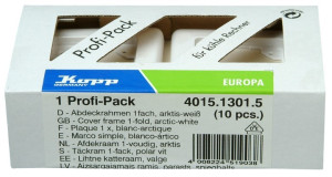 Kopp 1fach Rahmen Europa Arktis-Wei, Matt 401513015