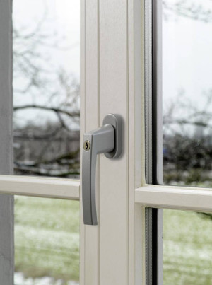 ABUS ABFS59486 Fenstergriff abschliebar Silber