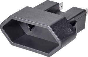 Weltron Eurokupplung Kunststoff 250V Schwarz