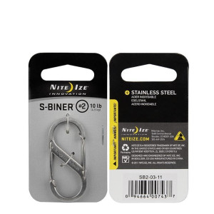 NITE Ize NI-SB2-03-11 Karabiner S-Biner Gr. 2 50mm x 22mm 1St.