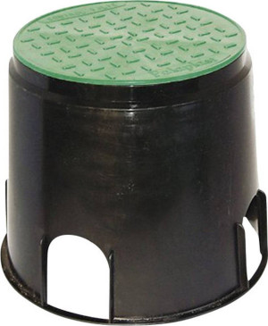 Heitronic 21035 Bodeneinbaudose Schwarz, Grn