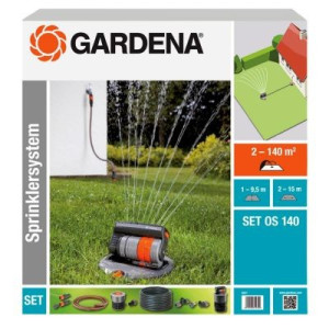 Gardena 08221-20 OS 140 Versenk-Viereckregner Komplett-Set 2 - 140