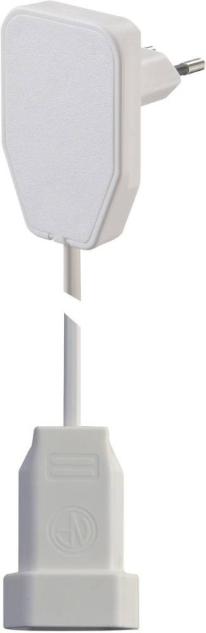 NVB 104574 Strom Verlngerungskabel Wei 3.00m H03VVH2-F 2X 0,75m