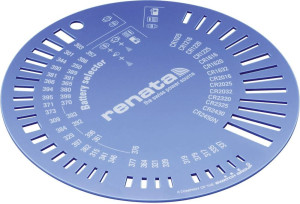 Renata Selektor ZW9801 Knopfzellenschablone
