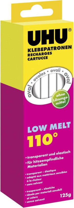 UHU 48620 Heiklebesticks 170mm Transparent 125g 10St.