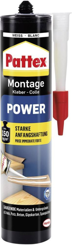 Pattex Power Montagekleber Herstellerfarbe Wei PXP37 370g