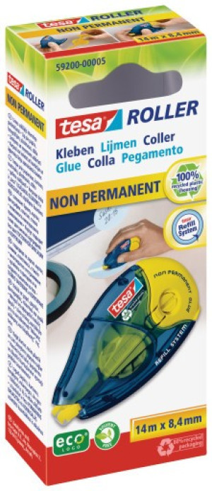 TESA Kleberoller ecoLog ablsbar, nachfllbar