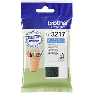 Brother Tintenpatrone LC-3217C Cyan (ca. 550 Seiten) - Passend fr