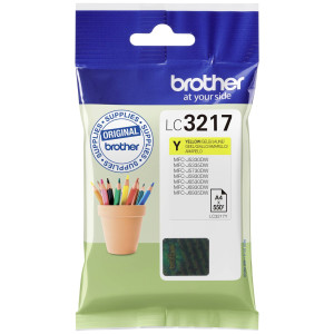 Brother Tintenpatrone LC-3217Y Gelb (ca. 550 Seiten) - Passend fr