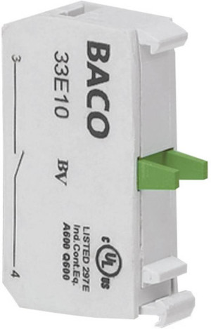 BACO 33E01C Kontaktelement 1 ffner tastend 600V 1St.