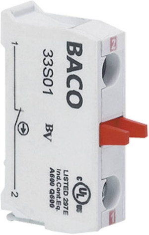 BACO BA33S01 Kontaktelement 1 ffner tastend 600V