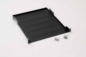 Triton 19" 1HE Fachboden gelocht, T250mm, max. 20kg, lichtgrau