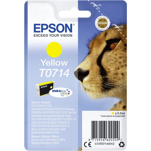 Epson Tintenpatrone T0714 Gelb (ca. 415 Seiten) - Passend fr Stylus