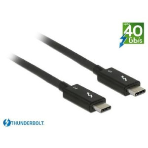Delock Kabel Thunderbolt 3 USB-C Stecker > USB-C 0,5m