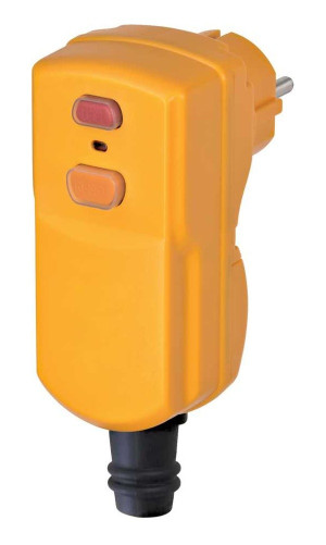 Brennenstuhl 1290670 Personenschutz-Zwischenstecker PRCD 230V Gelb