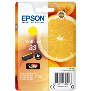 Epson Tintenpatrone 33 Gelb (Y) (ca.300 S.) - Passend fr Expression