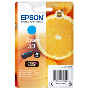 Epson Tintenpatrone 33 Cyan (C) (ca.300 S.) - Passend fr Expression
