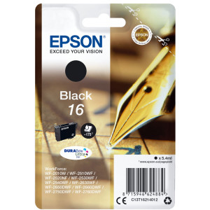 Epson Druckerpatrone T1621, 16 Original Schwarz C13T16214012