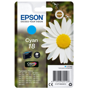 Epson Tintenpatrone 18 T1802 Claria Home Cyan - Passend fr