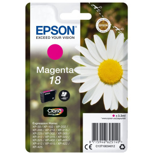 Epson Tintenpatrone 18 T1803 Claria Home Magenta - Passend fr