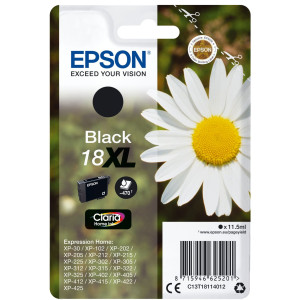 Epson Druckerpatrone T1811, 18XL Original Schwarz C13T18114012