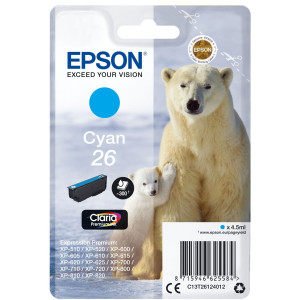 Epson Druckerpatrone T2612, 26 Original Cyan C13T26124012