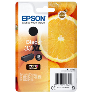 Epson Tintenpatrone 33XL Schwarz (BK) (ca.530 S.) - Passend fr