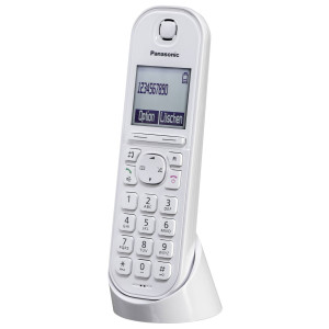 Panasonic KX-TGQ200GW schnurloses Telefon VoIP Babyphone,
