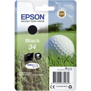 Epson Tintenpatrone 34 Schwarz (BK) (ca.350 Seiten) - Passend fr