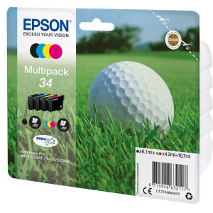 Epson Tintenpatrone 34 Multipack M/C/Y (ca. 6,1/4,2ml) - Passend fr