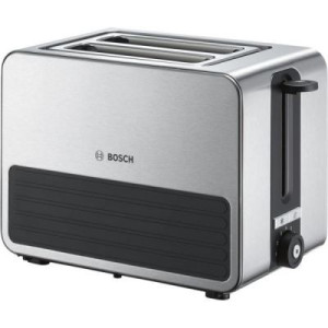 Bosch TAT7S25 Toaster mit eingebautem Brtchenaufsatz Edelstahl,