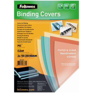 Fellowes Deckblatt A4 transparent 200 Mikron