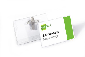 Durable 810119 Namensschild 8101 Kombiklemme 50St.