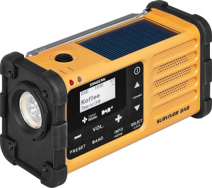 Sangean Survivor DAB Outdoorradio DAB+, UKW Notfallradio Akku-