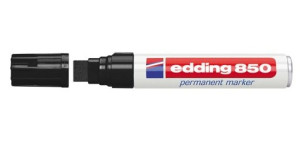 Edding 850 4-850001 Permanentmarker Schwarz wasserfest: Ja