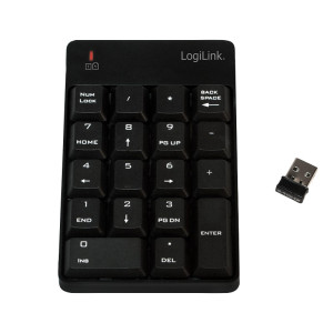 LogiLink ID0120 Funk Nummernblock Schwarz