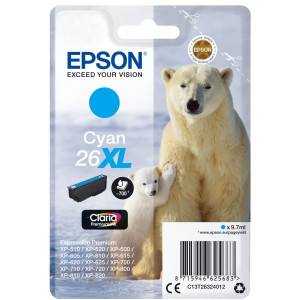 Epson Druckerpatrone T2632, 26XL Original Cyan C13T26324012