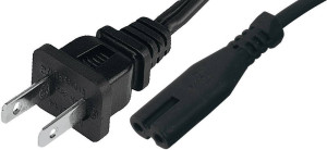 HAWA 1008267 Strom Netzkabel Schwarz 1.80m