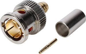 Hicon BNC0.8/3.7HD BNC-Steckverbinder Stecker, gerade 75 1St.