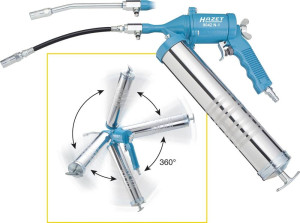 Hazet Druckluft-Fettpresse 6.3 bar