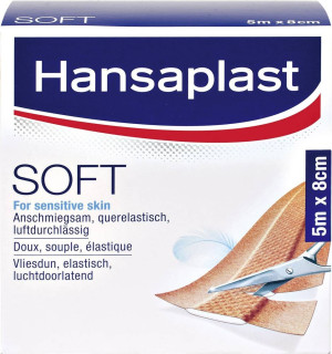 Hansaplast 1556527 SOFT Pflaster (L x B) 5m x 8cm