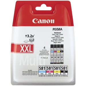 Canon Tintenpatrone CLI-581XXL Multipack (C/M/Y/BK) - Passend fr