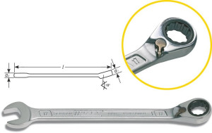 Hazet 606-10 Knarren-Ring-Maulschlssel 10mm