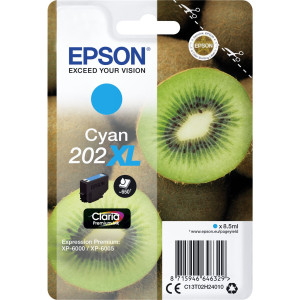 Epson Tintenpatrone 202XL Cyan (650 Seiten) - Passend fr XP-6000,