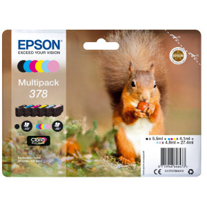 Epson Tintenpatrone 378 Multipack (BK/C/M/Y/PC/PM) Standard - Passend