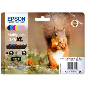 Epson Tintenpatrone 378 Multipack (BK/C/M/Y/PC/PM) High - Passend f