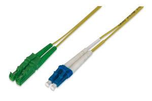 Assmann LWL Patchk., E2000 (APC)/LC (UPC) SM 09/125, Dupl., 3 m