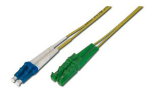 Assmann LWL Patchk., E2000 (APC)/LC (UPC) SM 09/125, Dupl., 1m