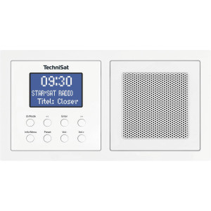 TechniSat UP 1 Unterbauradio DAB+, UKW Bluetoot Wei