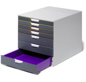 Durable VARICOLOR 7 - 7607 760727 Schubladenbox Grau DIN A4, DIN C4,